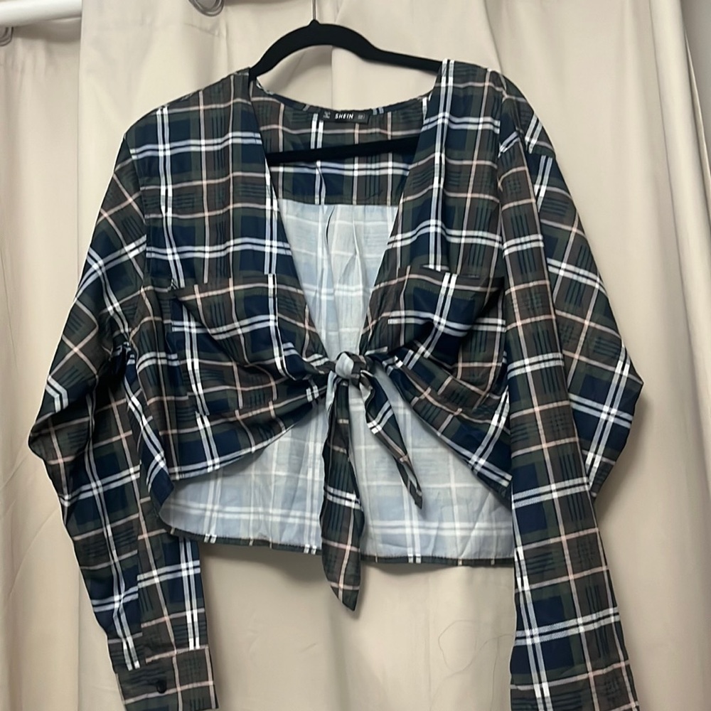Shein Cropped Flannel